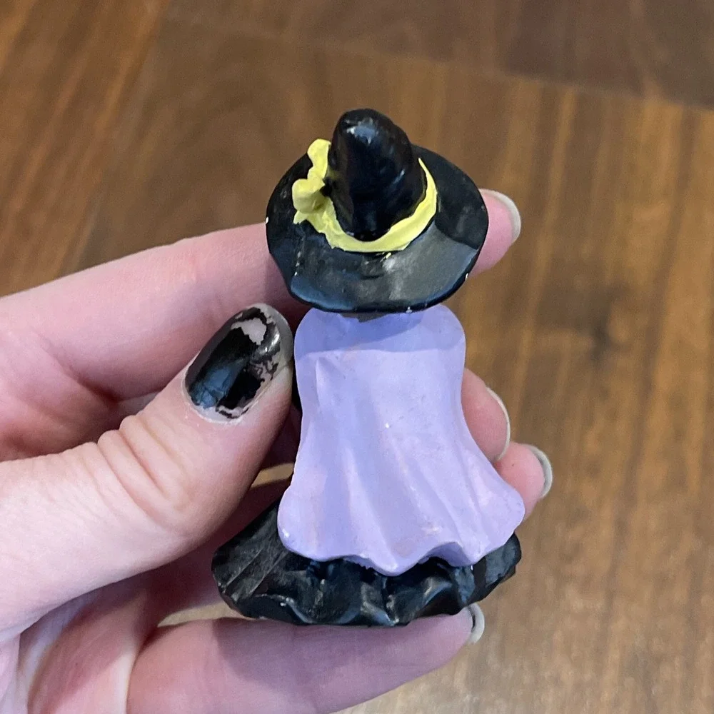 Vintage Halloween Ceramic Trick or Treat Kids Witch Pumpkin Devil 3